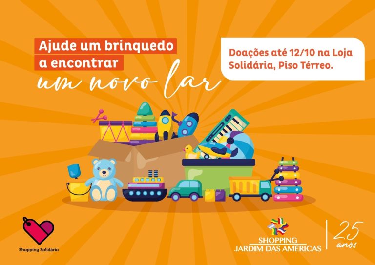 Shopping Jardim das Américas é ponto de arrecadação de brinquedos