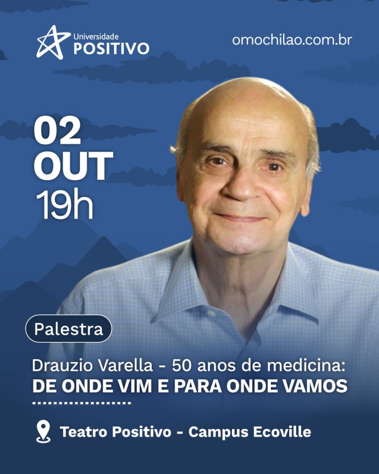 Universidade Positivo promove palestra gratuita com Drauzio Varella