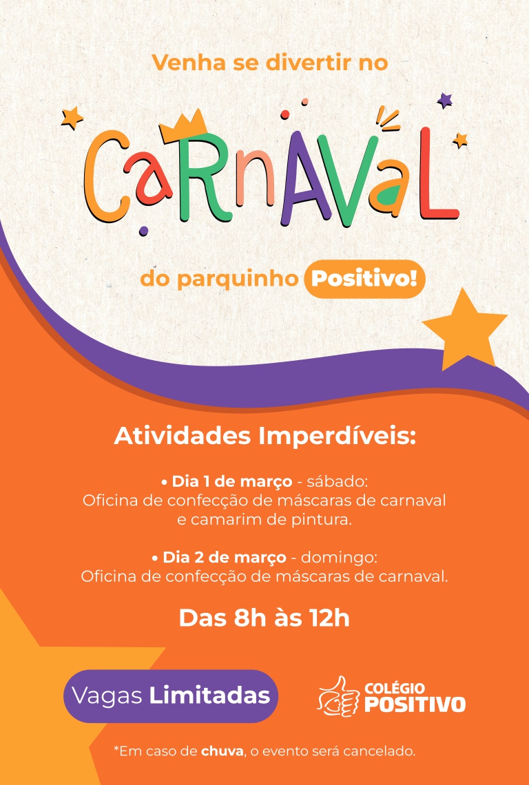 Parque Barigui tem oficinas infantis no Carnaval