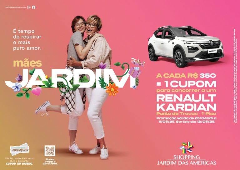 Shopping Jardim das Américas celebra o Dia das Mães com sorteio de um carro Kardian