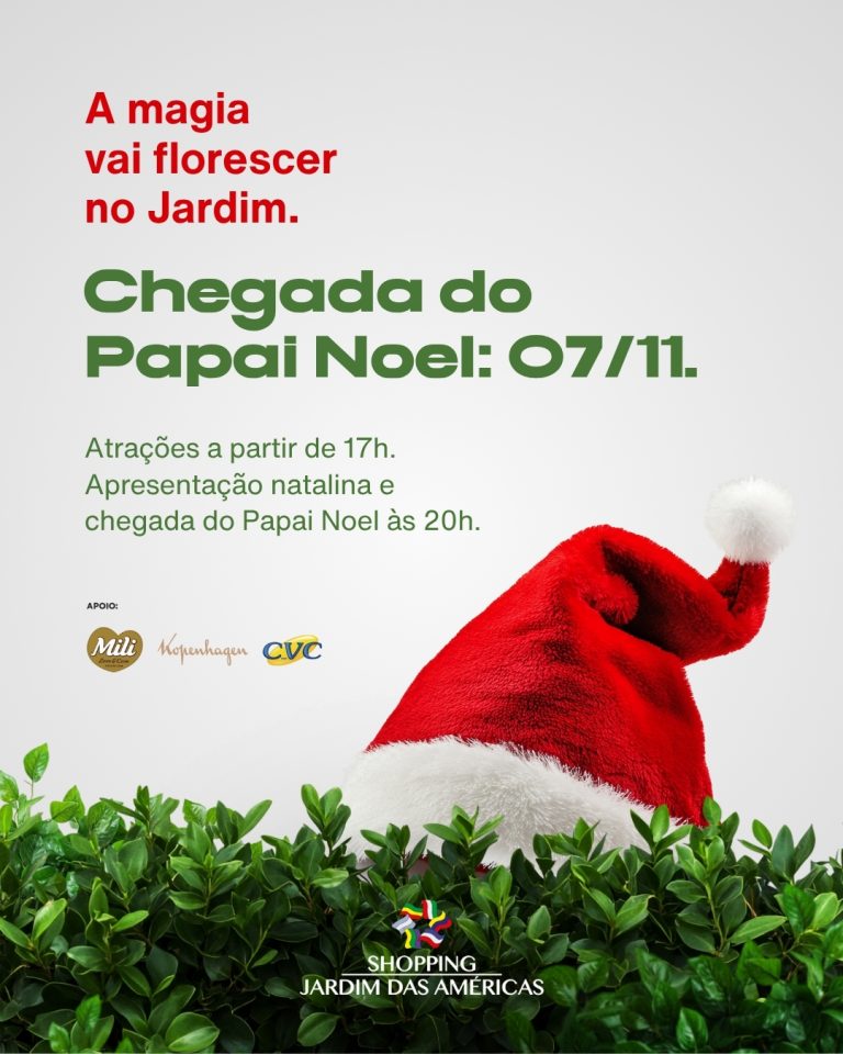 Jardim Nevado traz o clima de Natal para o Shopping Jardim das Américas