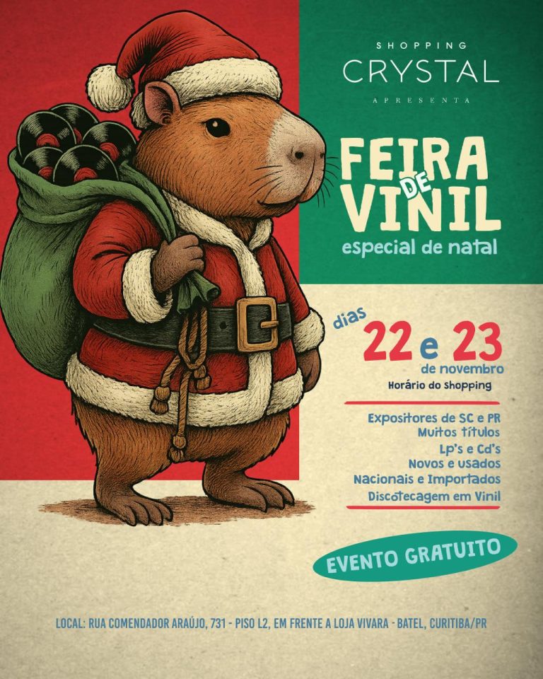Feira do Vinil do Shopping Crystal entra no clima da Black Friday com descontos especiais