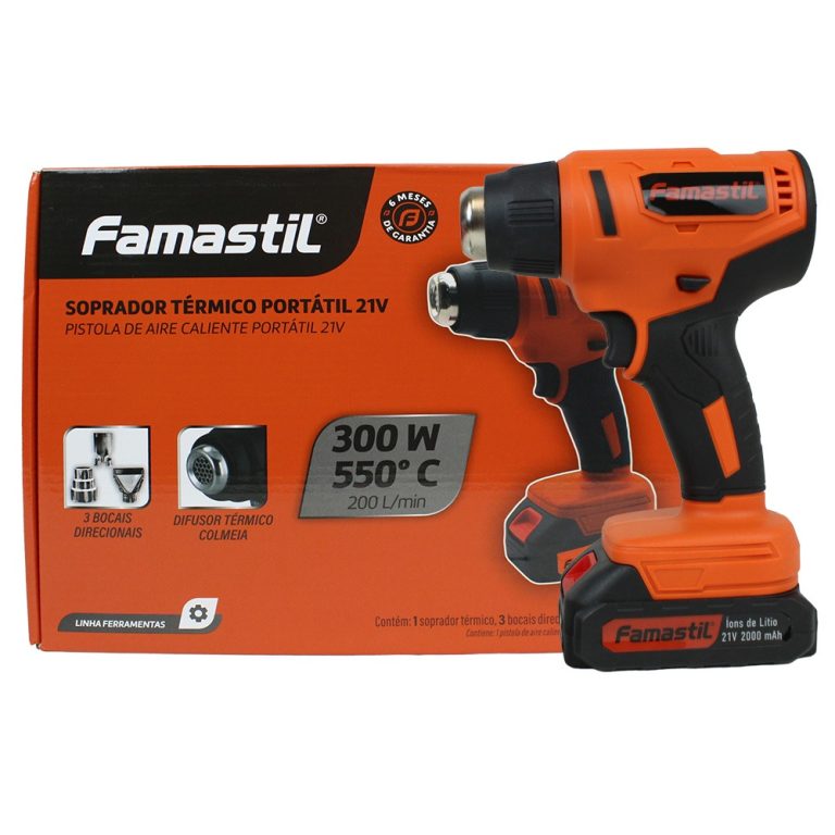 Resultado de especialista em casa: novo soprador térmico portátil da Famastil facilita reparos e acabamentos