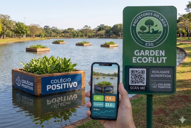 Projeto de estudantes do Ensino Médio propõe jardins flutuantes para recuperação de lagos urbanos