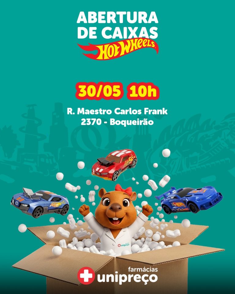 Abertura de caixas Hot Wheels transforma a Unipreço do Boqueirão em ponto de encontro para colecionadores