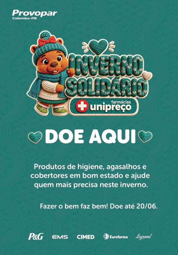 Farmácias Unipreço transforma lojas em pontos de arrecadação para campanha do agasalho no Paraná