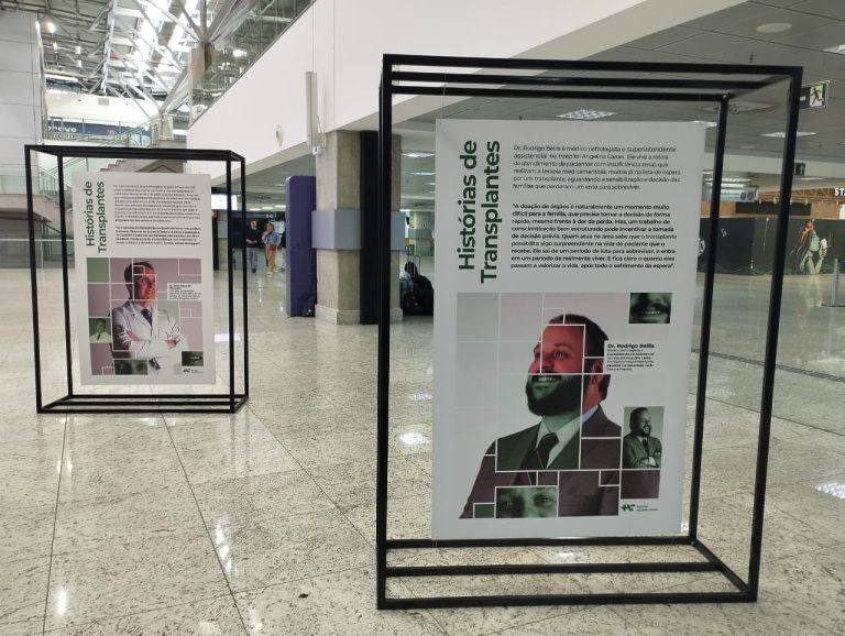 5 mil tsurus simbolizam espera por transplantes em exposição do Hospital Angelina Caron no Aeroporto Afonso Pena