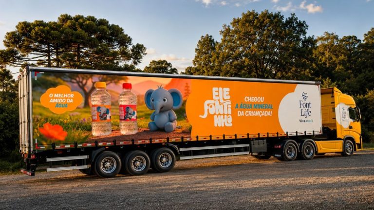 Carreta do Elefontinho começa a percorrer o Paraná e leva nova marca infantil da Font Life para mais perto das famílias